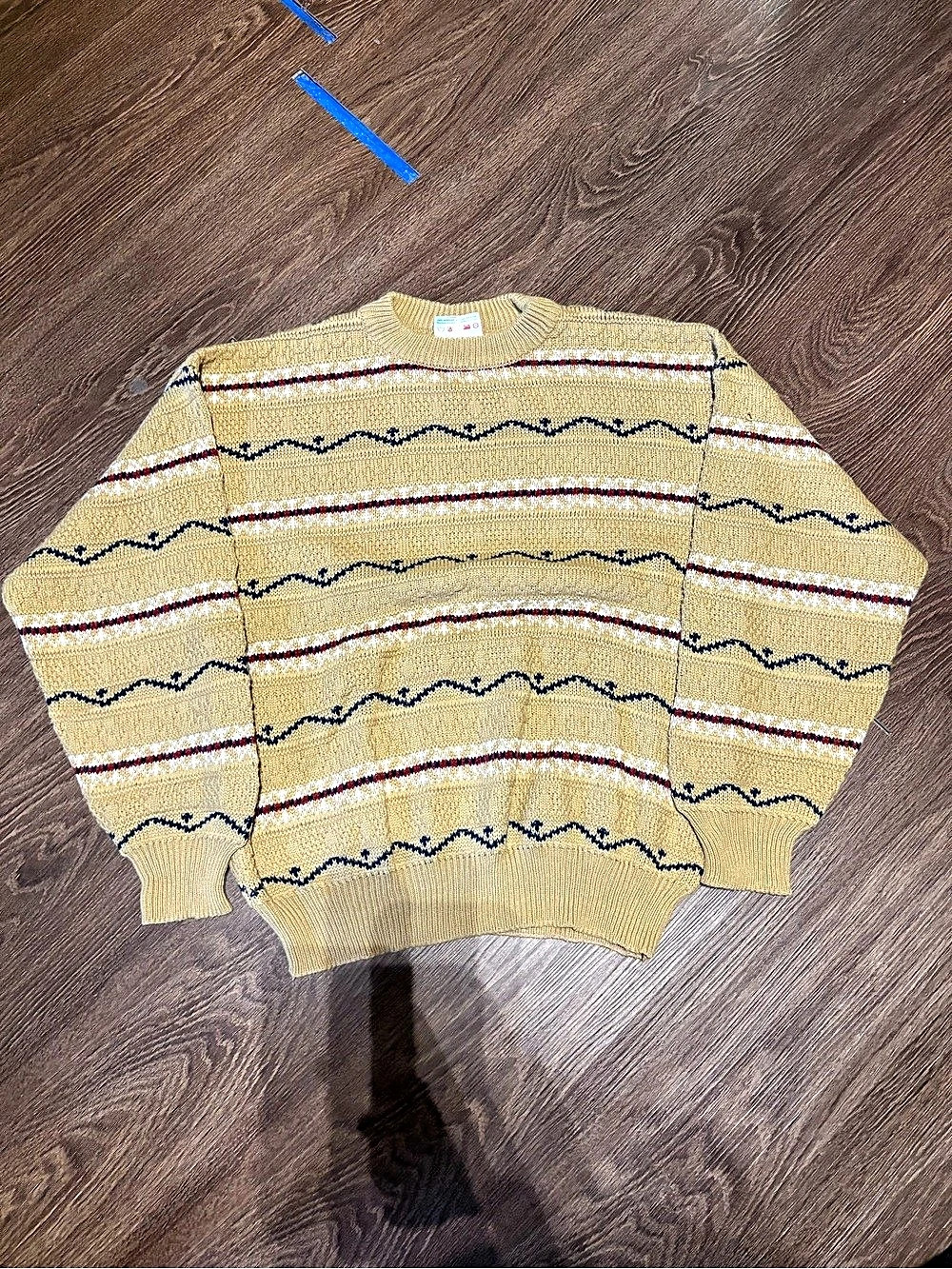 Striped Crewneck Sweater Size Large